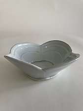 Dogwood Petal Dessert Bowl by Marion Angelica (Ceramic Bowl)
