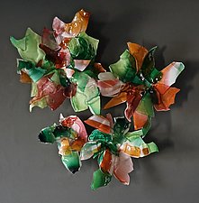 Wallflowers by Caleb Nichols (Art Glass Wall Sculpture)