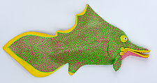 Elf Fish by Byron Williamson (Ceramic Wall Sculpture)
