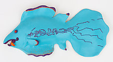 Blue Chub by Byron Williamson (Ceramic Wall Sculpture)