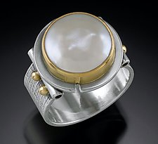 Mabe Pearl Ring by Michele LeVett (Gold, Silver & Pearl Ring)