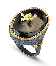 Sprouted Cocktail Ring by Shauna Burke (Gold, Silver & Stone Ring)