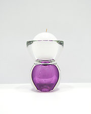 Pint-Sized Swedish Candle Holder by Jacob Pfeifer (Art Glass Candleholder)