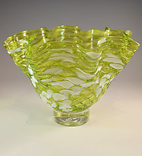 Scallop Bowl by Jacob Pfeifer (Art Glass Bowl)