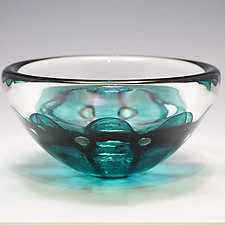 Swedish Shell Bowl by Jacob Pfeifer (Art Glass Bowl)