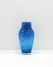Short Reverse Amphora by Jacob Pfeifer (Art Glass Vase)