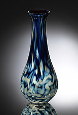 Teardrop Vase - Treasure Series Starry Night by Jacob Pfeifer (Art Glass Vase)