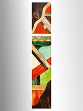 Tribal Totems by Gerald Davidson (Art Glass Wall Sculpture)