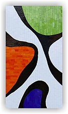 Tricolor by Gerald Davidson (Art Glass Wall Sculpture)