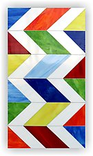 Zigzag by Gerald Davidson (Art Glass Wall Sculpture)