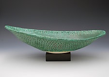 Copper Patina Elliptical Server by Valerie Seaberg (Ceramic Bowl)