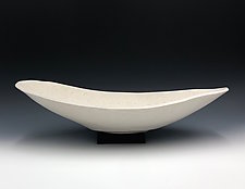 County White Elliptical Server by Valerie Seaberg (Ceramic Bowl)