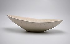 Country White Elliptical Server by Valerie Seaberg (Ceramic Bowl)