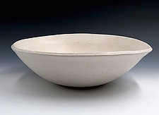 Smooth and Simple Country White Bowl by Valerie Seaberg (Ceramic Bowl)
