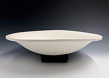 Country White Carved Bowl by Valerie Seaberg (Ceramic Bowl)