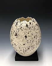 Kestrel Egg Vase by Valerie Seaberg (Ceramic Vase)