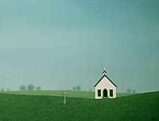 Headed to the Old Country Church by Sharon France (Acrylic Painting)