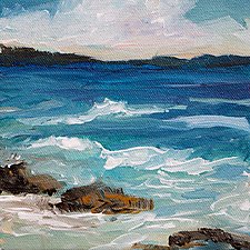 Coastal Escape by Karen  Hale (Acrylic Painting)