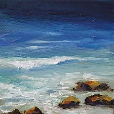 Beach Memories IV by Karen Hale (Acrylic Painting)