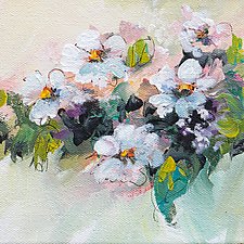 Flowery by Karen Hale (Acrylic Painting)