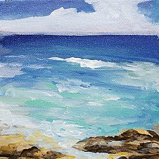 Beach Memories II by Karen Hale (Acrylic Painting)