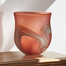 Root Vase by Mariel Waddell and Alexi Hunter (Art Glass Vase)