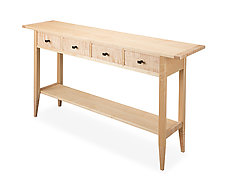 Solid Tiger Maple Table by Tom Dumke (Wood Console Table)