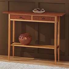 Leopard Wood Hall Table by Tom Dumke (Wood Console Table)