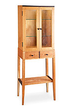 Tall Cherry Display Two Door Cabinet by Tom Dumke (Wood Cabinet)