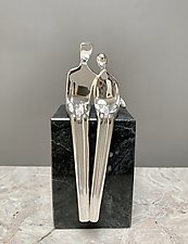 Plated Close to Me by Yenny Cocq (Bronze Sculpture)