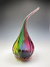 Multi 2 Color Fade Drip Vessel by Melissa Misoda (Art Glass Vessel)