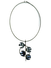 Quartet Necklace by Lisa and Scott Cylinder (Silver Necklace)