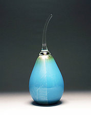 Silver Leaf Pears by Scott Summerfield (Art Glass Sculpture)
