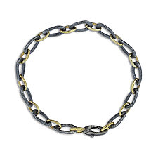 Organic Small Link Bracelet by Rona Fisher (Gold & Silver Bracelet)