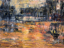 Luangwa Sundown by Jan Fordyce (Oil Painting)