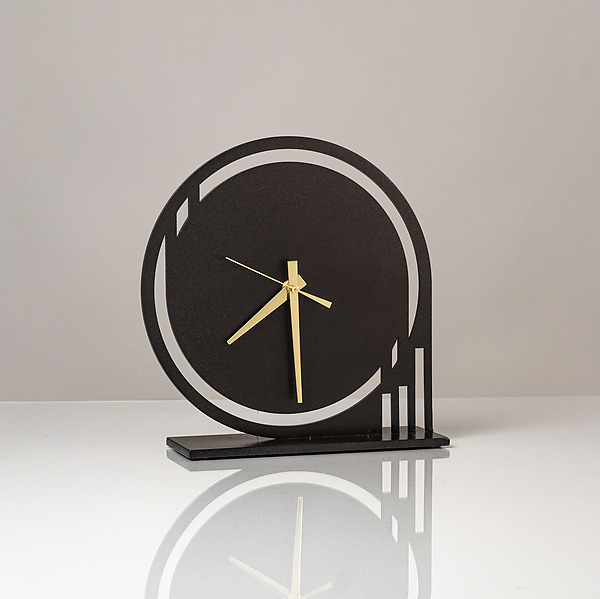Chrono Mantle Clock by Ken Girardini and Julie Girardini (Metal Clock ...