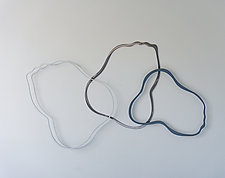 Cloud Sculpture - Linear by Ken Girardini and Julie Girardini (Metal Wall Sculpture)