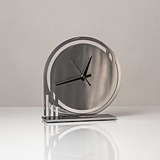 Chrono Mantle Clock by Ken Girardini and Julie Girardini (Metal Clock)