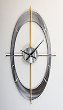 Oculus Clock by Ken Girardini and Julie Girardini (Metal Clock)