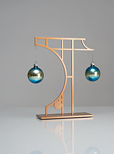 Tokonoma Ornament Display Stand by Ken Girardini and Julie Girardini (Metal Ornament Display Stand)