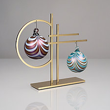 Double Ornament Display by Ken Girardini and Julie Girardini (Metal Ornament Stand)
