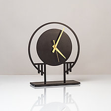 Sedona Mantle Clock by Ken Girardini and Julie Girardini (Metal Clock)