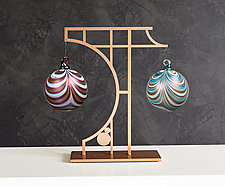 Tokonoma Ornament Display Stand by Ken Girardini and Julie Girardini (Metal Ornament Display Stand)