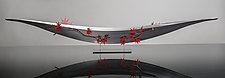 Maple Leaf Boat by Ken Girardini and Julie Girardini (Metal Sculpture)
