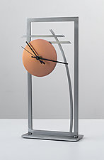 Time Frame Clock by Ken Girardini and Julie Girardini (Metal Clock)