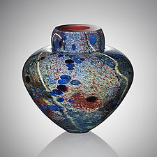 Internal Aliyah Emperor Bowl by Randi Solin (Art Glass Vessel)
