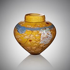 Sahara Emperor Bowl by Randi Solin (Art Glass Vessel)