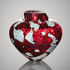 Gold Ruby Emperor Bowl by Randi Solin (Art Glass Vessel)