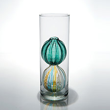 Bead Bud Vase - Double Globe by Tracy Glover (Art Glass Vase)