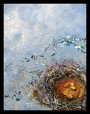 Blue Sky Bird Nest by Cheryl Williams (Acrylic Painting)
